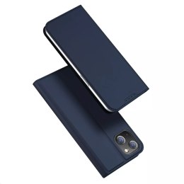 Etui do iPhone 15 Plus pokrowiec z klapką i portfelem Dux Ducis Skin Pro - niebieskie