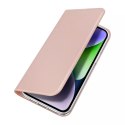 Etui do iPhone 15 pokrowiec z klapką i portfelem Dux Ducis Skin Pro - różowy