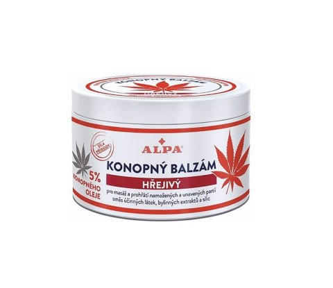 ALPA Rozgrzewający Balsam z Konopi 5% Rozluźniający Do Masażu 250ml