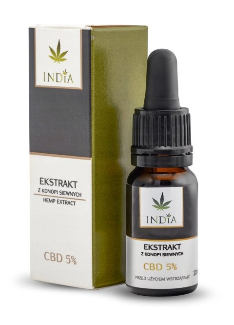 EKSTRAKT Z KONOPI SIEWNYCH CBD 5% (500 mg) 10 ml (INDIA)