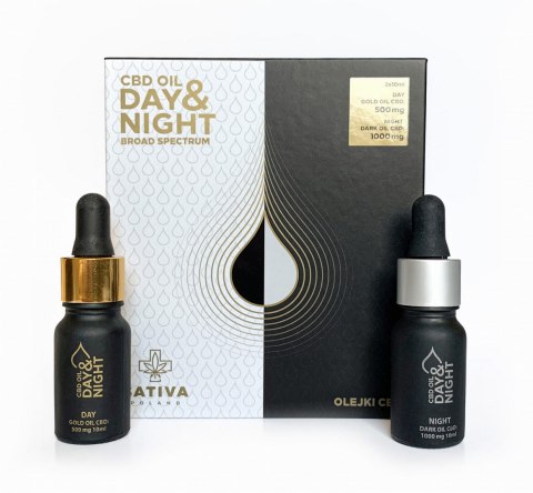 Olejki CBD DAY&NIGHT 2x10ml