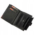 Duży, skórzany portfel męski zapinany na zatrzask — Pierre Cardin