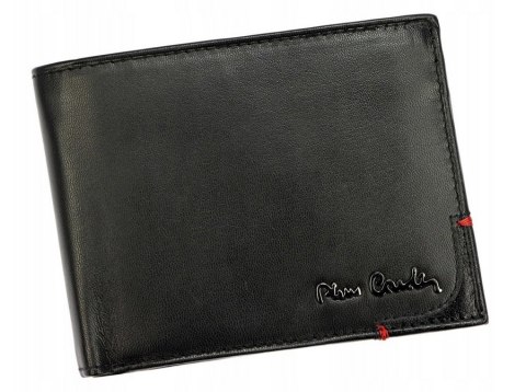 Poziomy portfel męski ze skóry naturalnej — Pierre Cardin