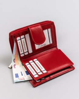 Skórzany portfel damski z systemem RFID Protect — Rovicky