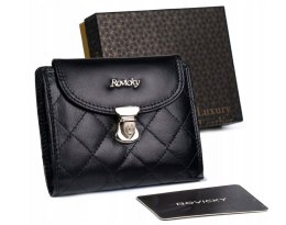 Skórzany portfel damski z technologią RFID — Rovicky
