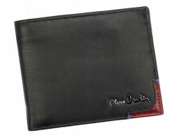 Skórzany portfel męski bez zapięcia zewnętrznego — Pierre Cardin