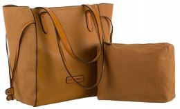 Trapezowy shopper z welwetowymi bokami — David Jones