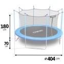 Trampolina ogrodowa 13ft/404cm z siatką wewnętrzną i drabinką