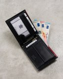 Klasyczny skórzany portfel z systemem RFID Protect - Rovicky