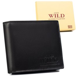 Pojemny, skórzany portfel męski z kieszenią na dowód rejestracyjny — Always Wild