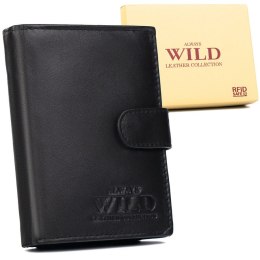 Skórzany portfel męski z kieszonką na kartę — Always Wild