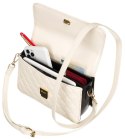 Elegancka, pikowana listonoszka crossbody — David Jones