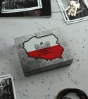 Skórzany portfel patriotyczny z godłem i flagą Polski