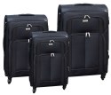 Komplet trzech miękkich walizek podróżnych — Peterson