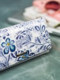 Elegancki portfel damski z kwiatowym motywem — Cavaldi