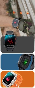 SMARTWATCH MĘSKI Gravity GT6-5 - WYKONYWANIE POŁĄCZEŃ, MONITOR SNU (sg020e)