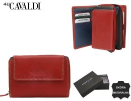 Skórzany portfel damski na karty — Cavaldi