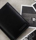 Czarny, skórzany portfel męski z zabezpieczeniem RFID Protect — Cavaldi