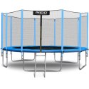 Trampolina ogrodowa 15ft/465cm z siatką zewnętrzną i drabinką Neo-Sport