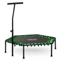 Trampolina fitness z uchwytem 127 cm Neo-Sport - sześciokątna zielona