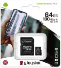 Karta pamięci Kingston Canvas Select Plus 64GB 100MB microSDXC CL10 UHS-I Card + SD Adapter