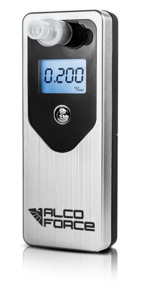 ALKOMAT AlcoForce EVO + kalibracja 12mc +10 ustników srebrny