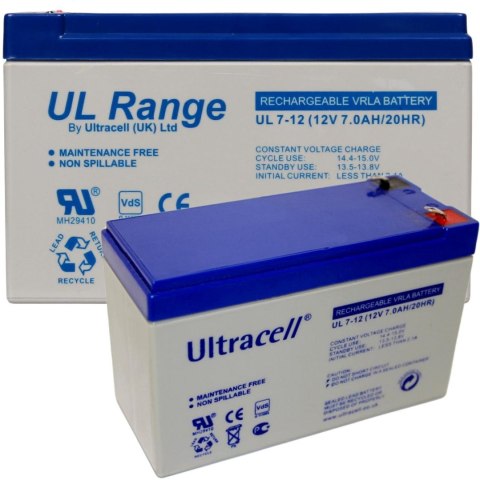 Akumulator AGM ULTRACELL UL 12V 7Ah