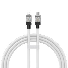 Baseus kabel CoolPlay USB-C - Lightning 1m 20W biały