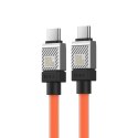 Baseus kabel CoolPlay USB-C - USB-C 2m 100W pomarańczowy