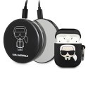 Karl Lagerfeld etui do AirPods KLBPPBOA2K czarne + power bank 2000mAh 1A Iconic