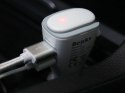 Benks 2w1 słuchawka Bluetooth + ładowarka samochodowa 2x USB white