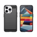 ETUI CARBON CASE IPHONE 15 PRO CZARNY/BLACK