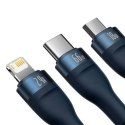 KABEL BASEUS 3IN1 FLASH SERIES 66W 1.2M USB-C/MICRO/LIGHTNING BLUE
