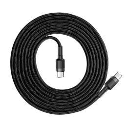 KABEL BASEUS CAFULE PD2.0 60W TYPE-C/C (20V 3A) 2M GRAY/BLACK, POWER DELIVERY