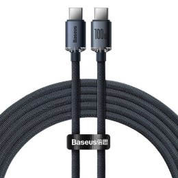 KABEL BASEUS CRYSTAL SHINE USB-C/USB-C 100W 1.2M BLACK
