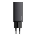 ŁAD SIEC BASEUS GaN2 LITE USB/USB-C 65W CZARNA/ BLACK