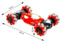 Samochód sterowany gestami + pilot - czerwony