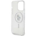 Etui Karl Lagerfeld KLHMP15XHGKCNOT iPhone 15 Pro Max 6.7" transparent hardcase Karl&Choupette Glitter MagSafe