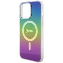 Etui Guess GUHMP15LHITSK do iPhone 15 Pro 6.1" wielokolorowy/rainbow hardcase IML Iridescent MagSafe