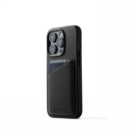 Mujjo Full Leather Wallet Case - etui skórzane do iPhone 14 Pro (black)