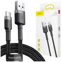 Baseus Kabel Cafule USB-C 3A 50cm grey black