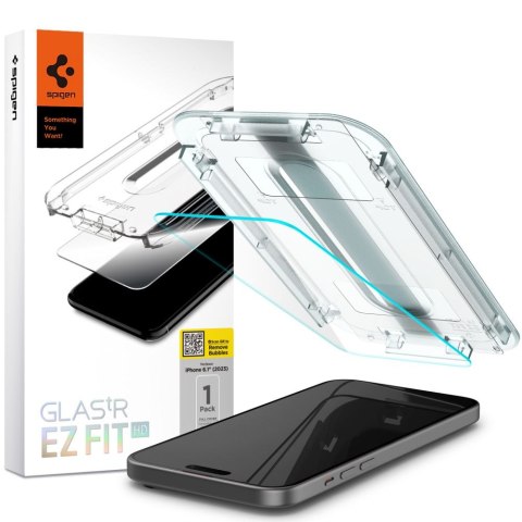 Spigen szkło hartowane GLAS.TR "EZ FIT" do iPhone 15 6,1" Clear