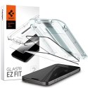 Spigen szkło hartowane GLAS.TR "EZ FIT" FC 2-PACK do iPhone 15 Pro 6,1" czarna