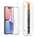 Spigen szkło hartowane GLAS.TR "EZ FIT" FC 2-PACK do iPhone 15 Pro 6,1" czarna