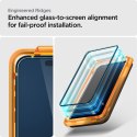 Spigen szkło hartowane ALM GLASS FC 2-PACK do iPhone 15 Pro Max 6,7" czarna