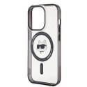 Etui Karl Lagerfeld KLHMP15LHCHNOTK do iPhone 15 Pro 6.1" transparent hardcase IML Choupette`s Head MagSafe