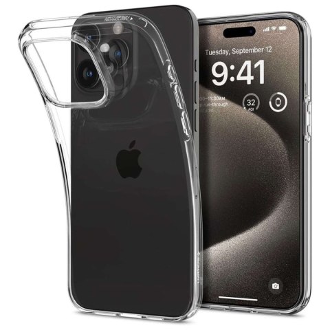 Etui do iPhone 15 Pro Max Spigen Liquid Crystal Case obudowa ochronna na telefon Crystal Clear