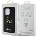 Oryginalne Etui GUESS Hardcase GUHCP15LHG4SGK do iPhone 15 PRO (Fixed Glitter Big 4G / czarny)