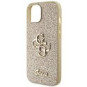 Oryginalne Etui GUESS Hardcase GUHCP15MHG4SGD do iPhone 15 PLUS (Fixed Glitter Big 4G / złoty)