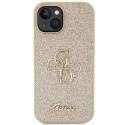 Oryginalne Etui GUESS Hardcase GUHCP15MHG4SGD do iPhone 15 PLUS (Fixed Glitter Big 4G / złoty)